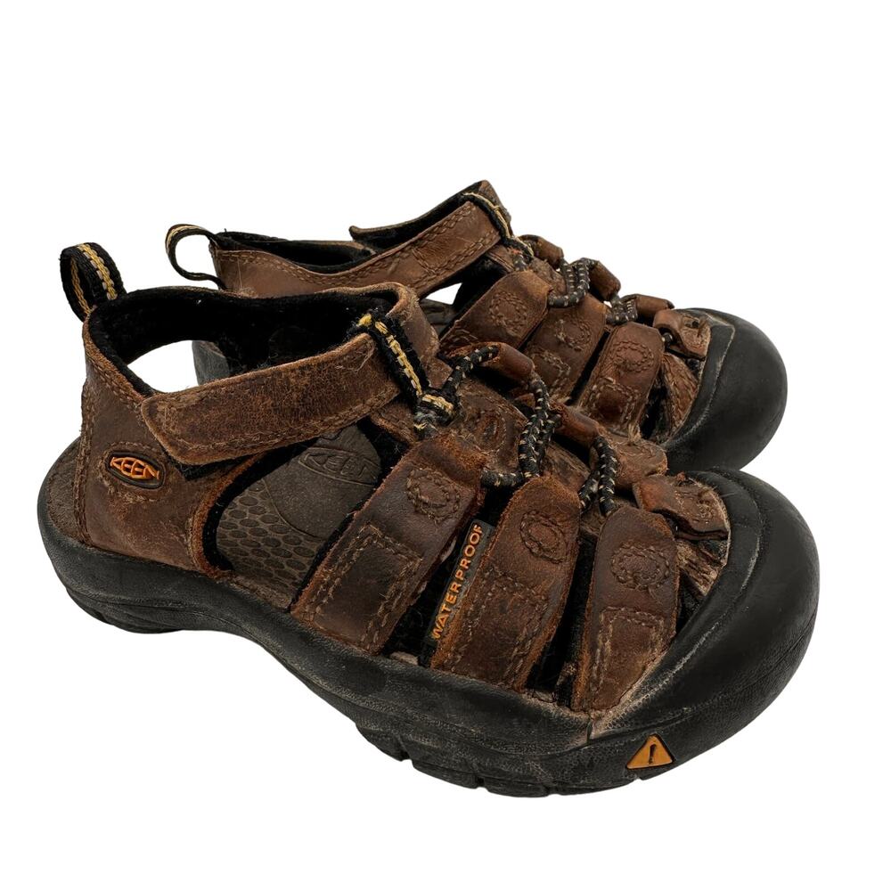 Keen Boys Newport Brown Leather Sandals Size 9